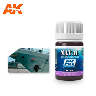 AK305 - Enamel Effects: Streaking Grime for Light Grey Ships