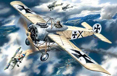 1/72 Fokker E.IV, WWI German Fighter - ICM72111