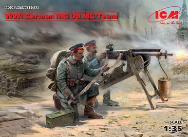 1/35 WWI German MG08 MG Team (2 figures) - ICM - ICM