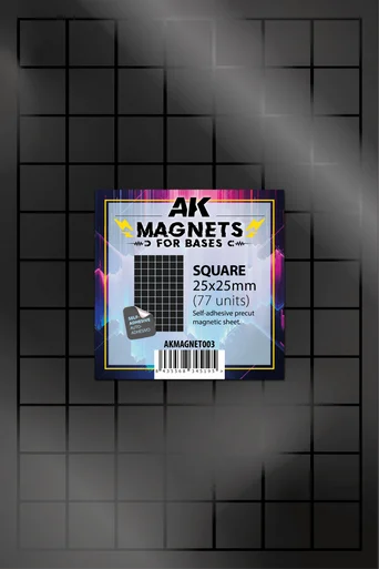 AK Interactive Square Base 25×25mm (77 Units) - AK Interactive - AKI