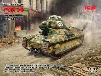 1/35 FCM 36, WWII French Light Tank - ICM - ICM
