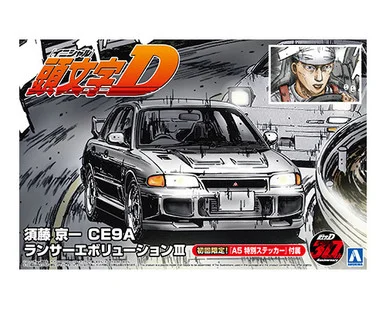 1/24 Initial D #20 SUDO KYOICHI CE9A LANCER EvolutionⅢ - Aoshima - AOS