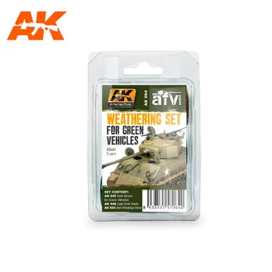 AK064 - Green Vehicles Weathering Set