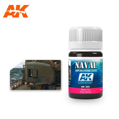 AK302 - Enamel Wash: Wash for Grey Decks