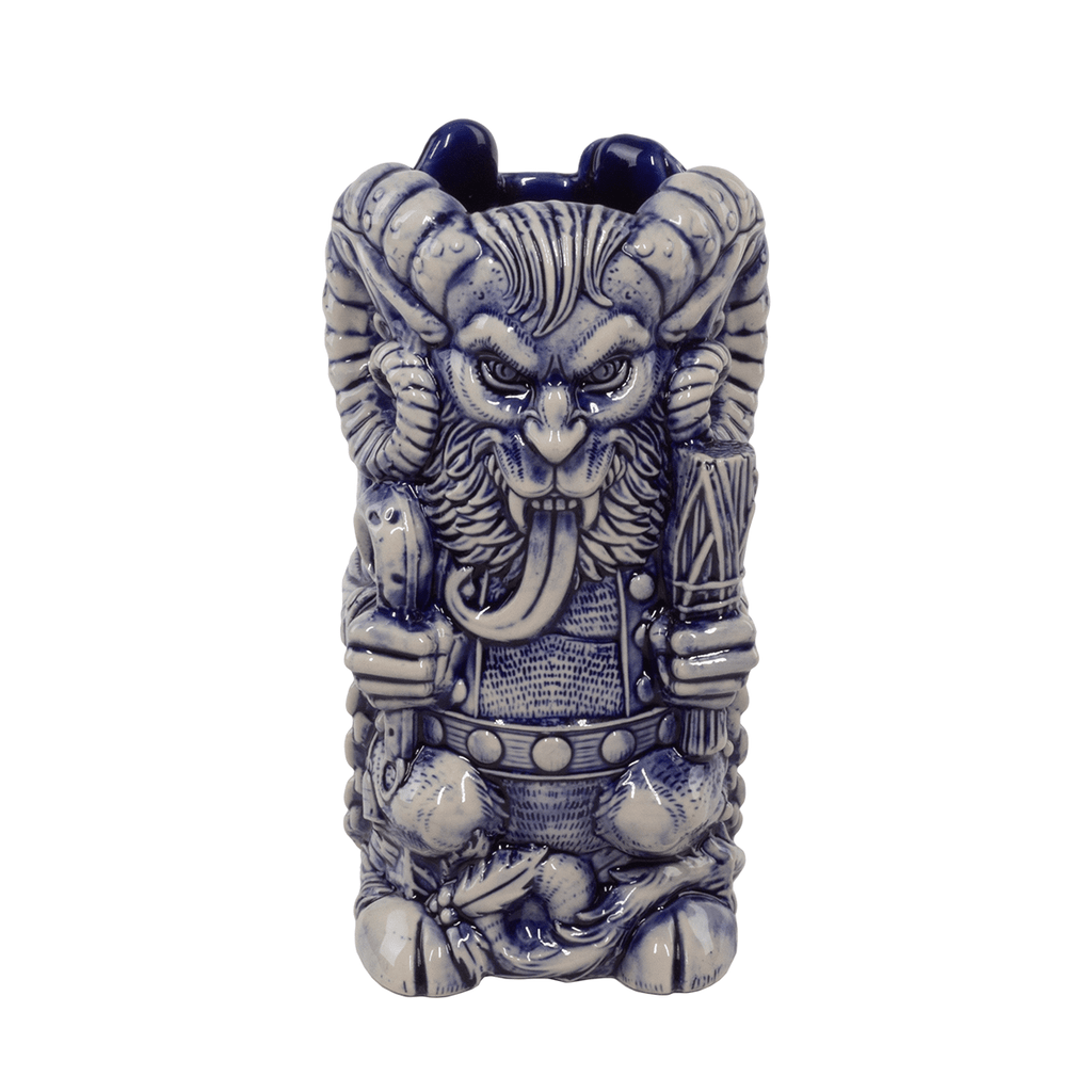 Krampus Designer Series Tiki Mug (Blue Wiped) - Florian Bertmer