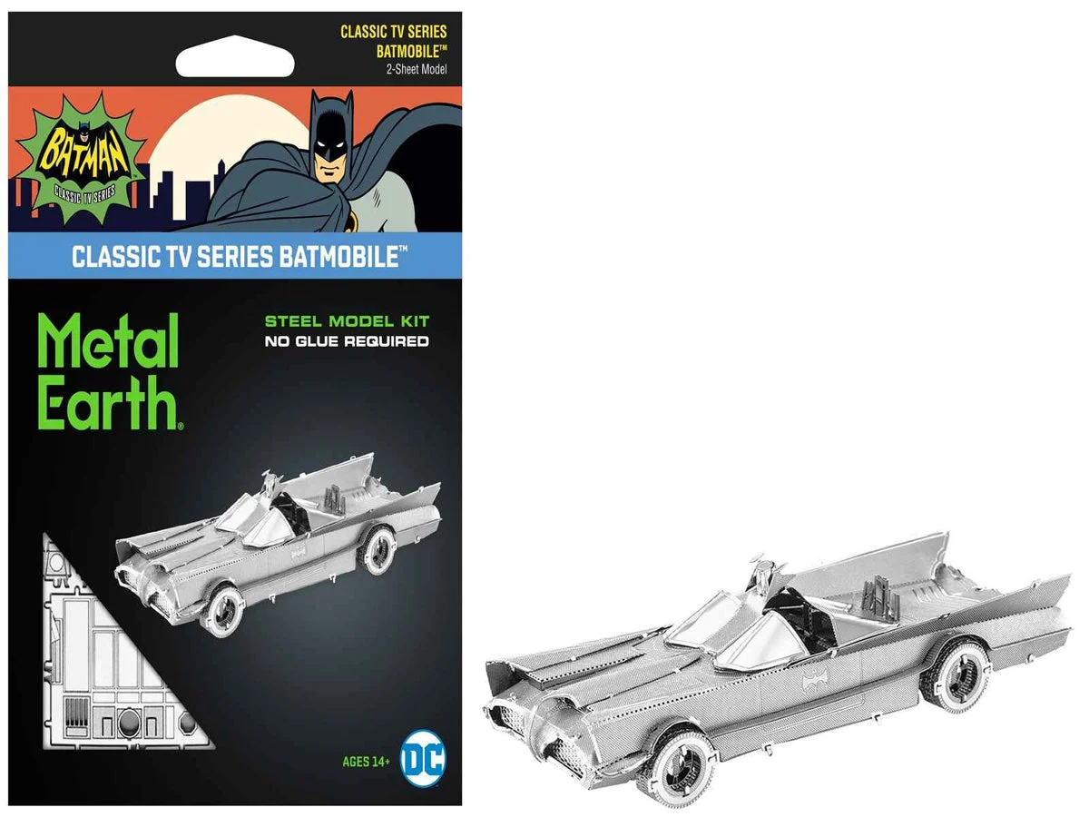 1-MMS371_1200x900.webp Model Kit 1966 Classic TV Series Batmobile "Batman" (1966) TV Series (Challenging Difficulty) Steel Model by Metal Earth