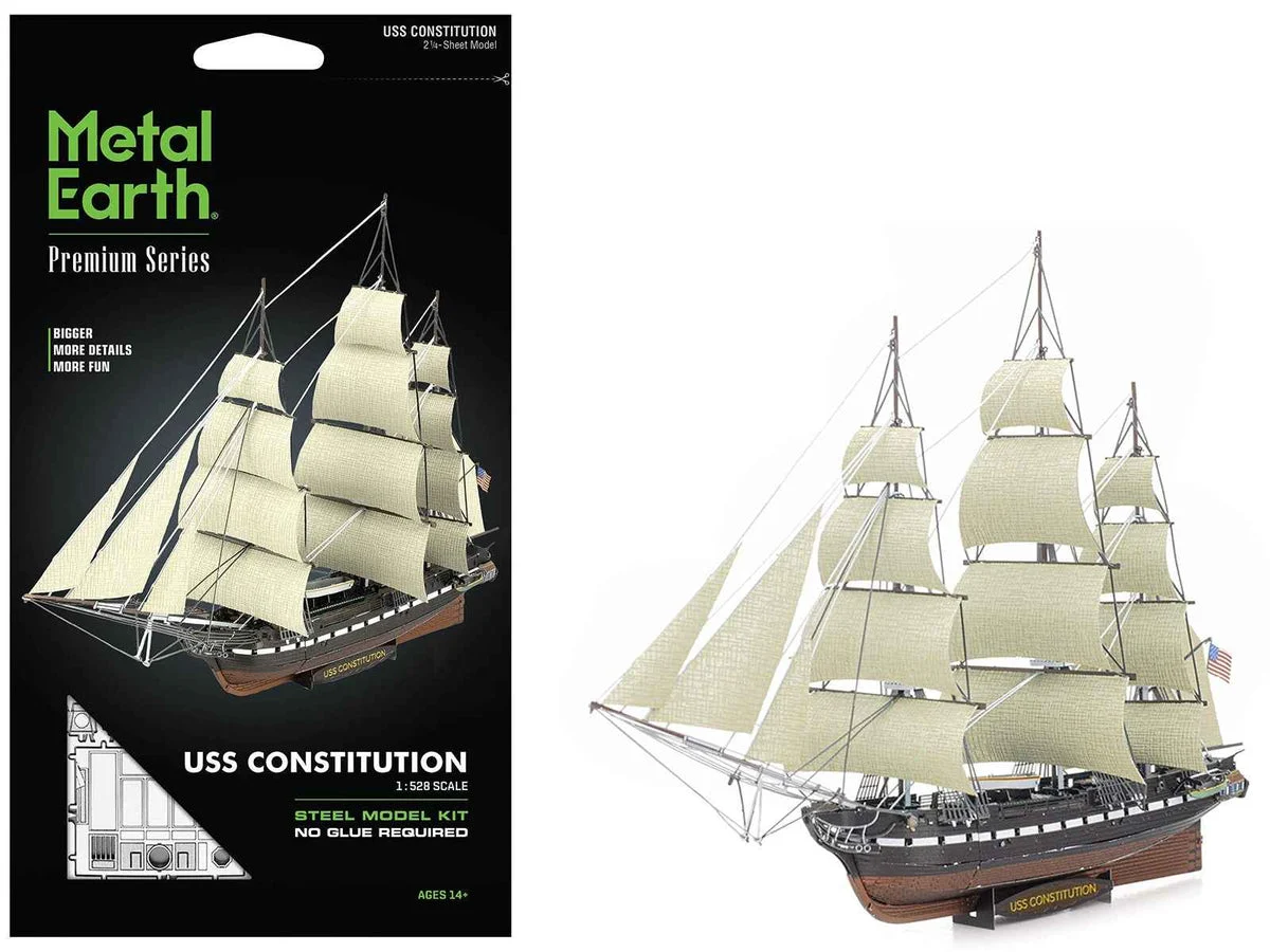 1-PS2002_1200x900.webp Model Kit USS Constitution Warship (Challenging Difficulty) Steel Model by Metal Earth