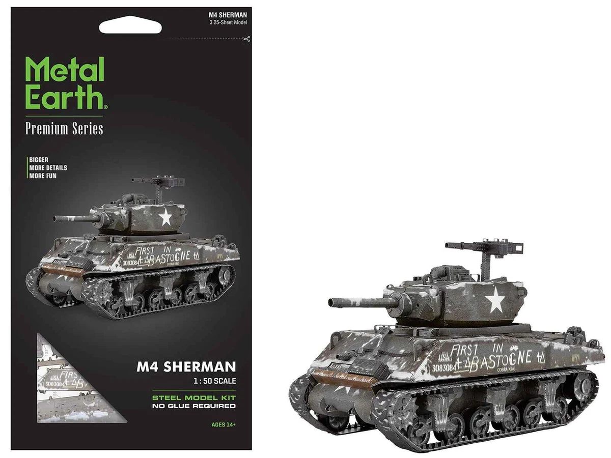 1-PS2024_1200x900.webp Model Kit United States M4 Sherman Tank (Moderate Difficulty) Steel Model by Metal Earth