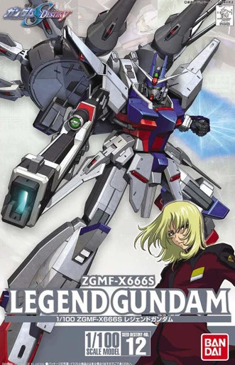 Bandai 5058781 #12 ZGMF-X666S Legend Gundam 1/100 Scale Model Kit
