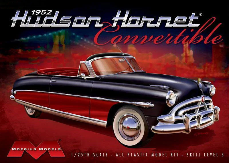 1952 Hudson Hornet Convertible 1:25 Scale Model Kit - Moebius Models