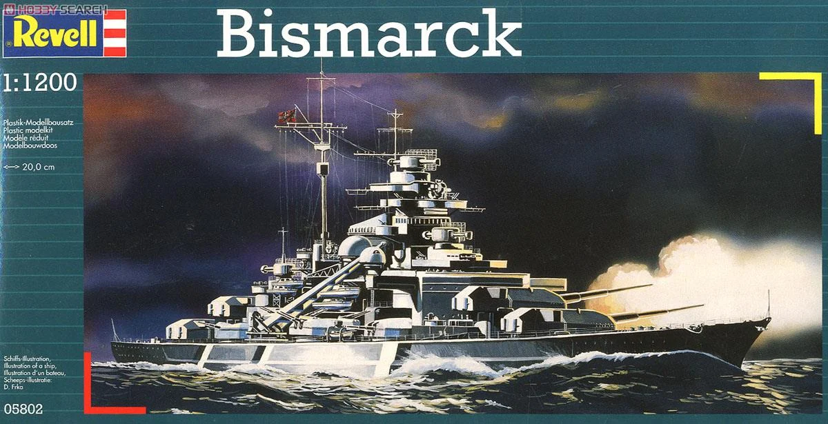 Bismarck Battleship 1/1200 Scale Model Kit - Revell Germany