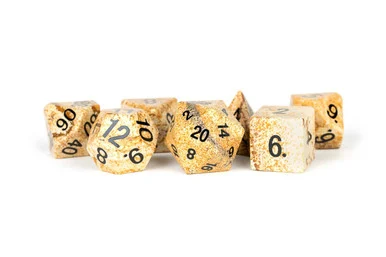 Metallic Dice Games 104 7-Set Picture Jasper Dice Set