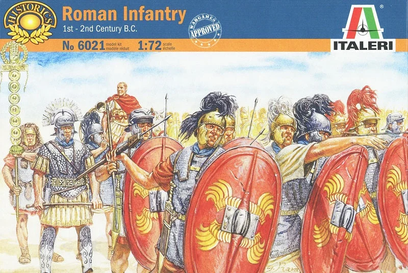 Roman Infantry 1st – 2nd Century B.C., 1/72 Scale Plastic Figures - Italeri
