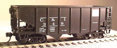 Bowser 43072 HO 55 Ton Fishbelly Hopper Car Cambria & Indiana #329 RTR - Bowser Manufacturing