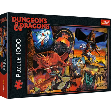 Trefl 10739 Trefl Red 1000 Piece Puzzle - The Origins of Dungeons & Dragons