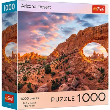 Trefl 10909 Red 1000 Piece Puzzle - National Parks - Arizona Desert