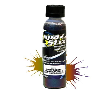 Spaz Stix 05500 Color Change Paint Gold / Green / Orange / Purple 2oz