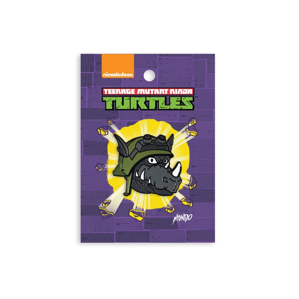 TMNT – Rocksteady Enamel Pin - Oliver Barrett