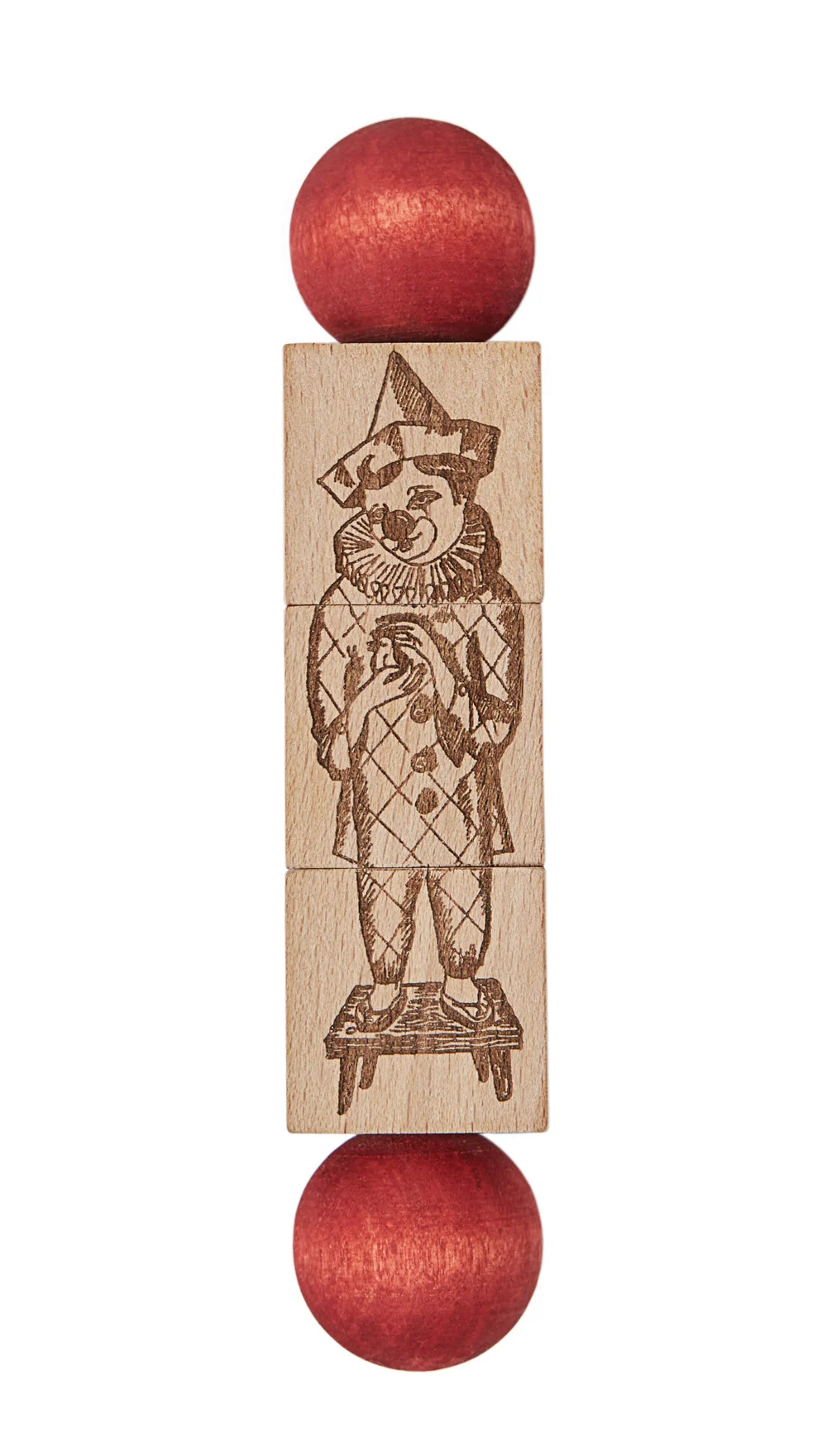 Rainbow Colored Twist The Blocks Commedia Dell’Arte - Wooden Story