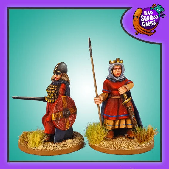 Æthelflæd, Lady of Mercia, 28 mm Scale Model Metal Figures - Bad Squiddo Games