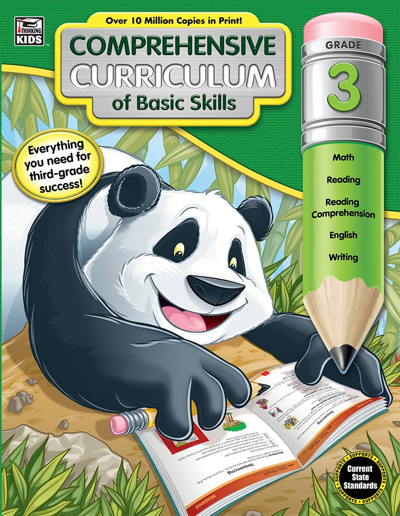 Comprehensive Curriculum of Basic Skills Workbook Grade 3 Paperback - Carson Dellosa