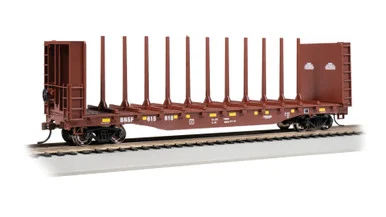 Bachmann 12905 HO 52' Center-Beam Flat Car BNSF #615818