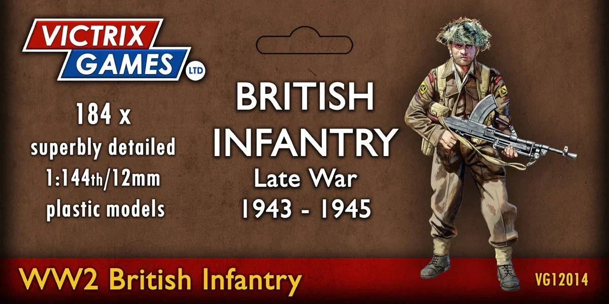 Victrix Limited British Infantry and Heavy Weapons 1:144 (12 mm) Scale Model Plastic Figures
