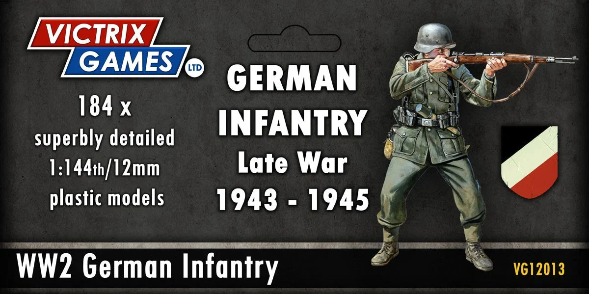 Victrix Ltd WWII German Infantry Late War 1943–1945 – 1:144 (12mm) Scale Historical Miniatures Set