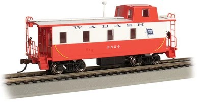 Bachmann 14002 HO Streamlined Caboose with Offset Cupola - Wabash #2824