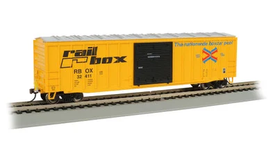 Bachmann 14901 HO 50' Outside Braced Box Car w/ Flashing End of Train Device - Railbox
