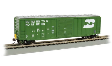 Bachmann 14902 HO 50' Outside Braced Box Car w/ Flashing End of Train Device - Burlington Northern