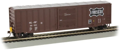Bachmann 14908 HO 50' Outside Braced Box Car w/ Flashing End of Train Device - Frisco #44213