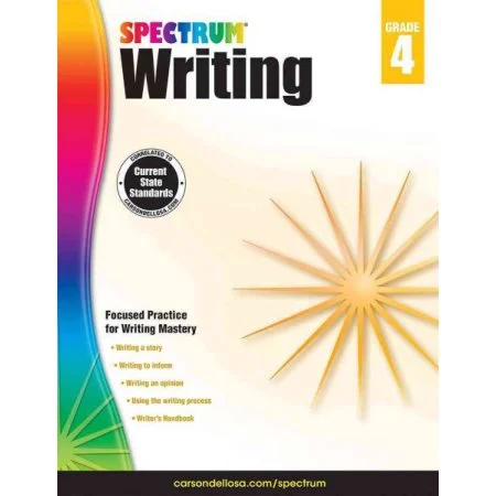 Spectrum Writing Workbook Grade 4 Paperback - Carson Dellosa