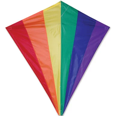 Premier Kites 15408 30 Inch Rainbow Diamond Kite
