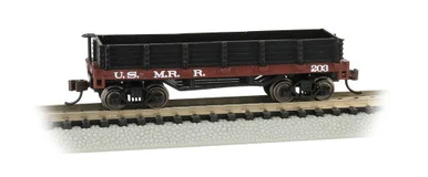 Bachmann 15454 N Old Time Gondola - U.S. Military Railroad #203