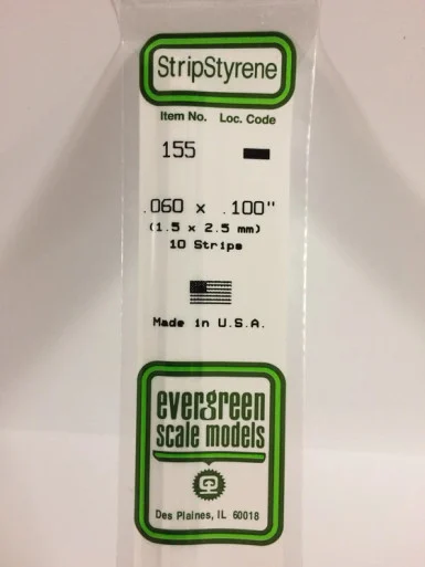 155 - STRIPS .060" X .100" (10)