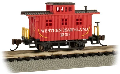 Bachmann 15755 N Old-Time Caboose - Western Maryland #1200