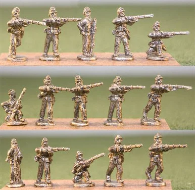OG15ACW015 - Union Infantry Firing Line/Light Equipment/Blanket Roll