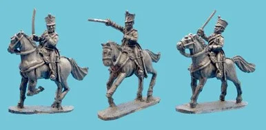 OG15NC120 - French Napoleonic Chasseur Charging in Habit-long