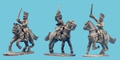 OG15NC519 - Prussian Napoleonic Dragoon Charging in Covered Shako