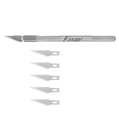 Excel Blades 15001 K1 Aluminum Hobby Knife with 5 #11 Blades - Excel Hobby Blade