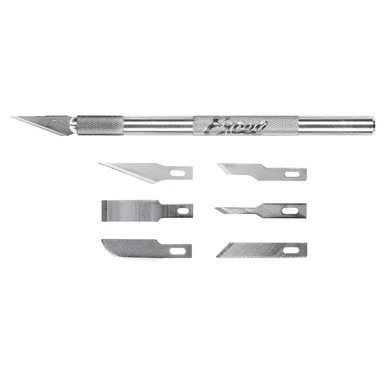 Excel Blades 19001 K1 Aluminum Hobby Knife with 5 Assorted Blades - Excel Hobby Blade