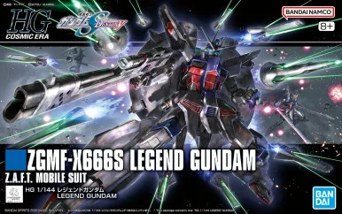 Bandai 5072003 #263 ZGMF-X666S Legend Gundam Z.A.F.T. Mobile Suit HG 1/144 Scale Model Kit