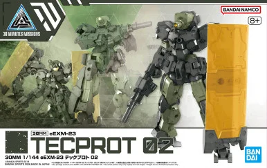 Bandai 5072022 30MM #76 eEXM-23 Tecprot 02 1/144 Scale Model Kit