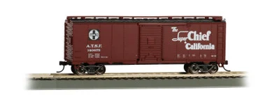 Bachmann 16501 HO 40' Map Box Car - Santa Fe Super Chief