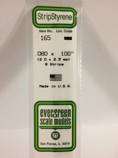 165 - STRIPS .080" X .100" (8)