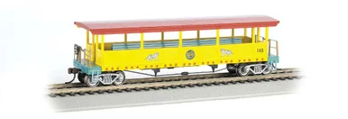 Bachmann 16602 HO Open-Sided Excursion Car w/ Seats Ringling Brothers #142