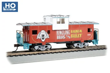 Bachmann 16614 HO 36' Wide-Vision Caboose - Ringling Bros. and Barnum & Bailey