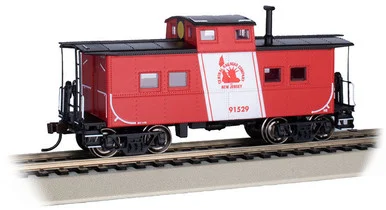 Bachmann 16824 HO Northeast Steel Caboose - Jersey Central #91529