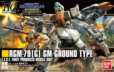 Bandai 5055757 #202 RGM-79(G) GM Ground Type E.F.S.F. First Produced Mobile Suit HGUC 1/144 Scale Model Kit